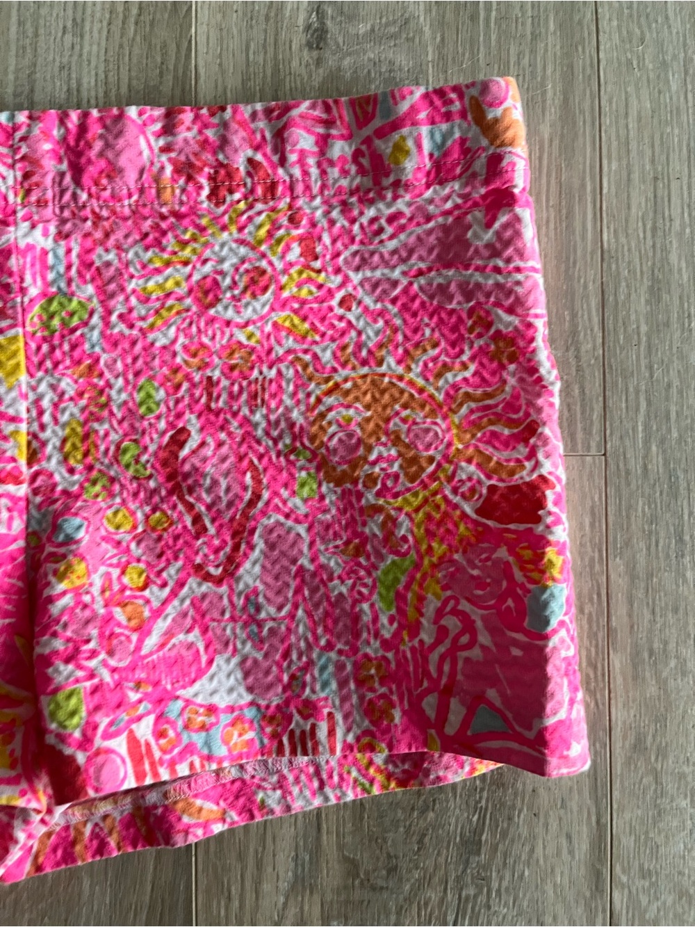 Lilly Pulitzer Girl’s Pink Shorts More Kinis in the Keys Pull-on Adjustable 14 - Picture 3 of 8